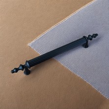 Koldoor Wintage Mat Siyah Alüminyum Kulp Mutfak Dolap Çekmece Mobilya Kulbu 256 mm 25,6 cm 1 Adet