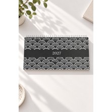 Lizy 2027 Spiralli Masa Takvim 16X33 cm Siyah