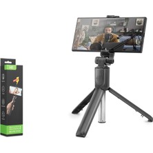 Nodar ND1042 Telefon Tripodu ve Selfie Çubuğu Bluetooth Kumandalı 100 cm Siyah