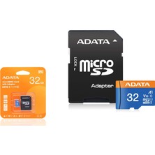 Adata Premier 32 GB Microsdhc Hafıza Kartı U1 V10 A1 Class 10 Adaptörlü Siyah