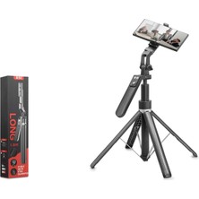 Nodar ND1034 Quadrupod Telefon Standı ve Selfie Çubuğu Bluetooth Kumandalı 180 cm Siyah