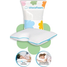 Shoulder Yan Yatanlar Boyun Destekli Ortopedik Yastık Boyun Destekli Visco Yastık - 58 x 40 x 12 cm