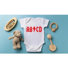 Igigi Collection Igıgı Sleepnot Rock Müzik Temalı Baskılı Tasarım 4 %100 Pamuk Kısa Kollu Beyaz Unisex Bebek Zıbın