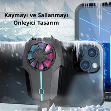 Metaforce Telefon Soğutucu Fan Hava Soğutmalı Cep Telefon Soğutma Fanı Radyatör Soğutucu Gaming E-Spor