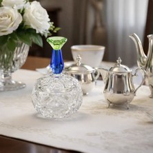 I Love Home Glass Kristal Love Dekoratif Şekerlik Mavi-Yeşil
