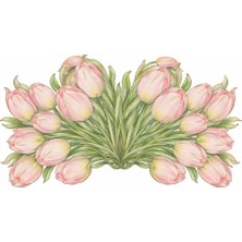 I Love Home Glass Mise En Place Blush Tulips 2'li Kokteyl Servis