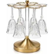 I Love Home Glass Premium Pirinç Bardak Standı