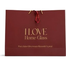 I Love Home Glass Hediye Kutu Poşet - 50 x 70 cm