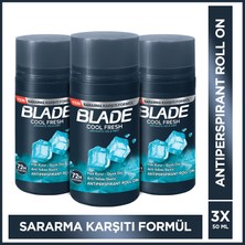 Blade Cool Fresh Erkek Roll On 3x50 Ml Hızlı Kurur,Leke Bırakmaz