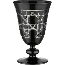 I Love Home Glass Luxury Cam Kadeh 250 ml -Tekli Siyah