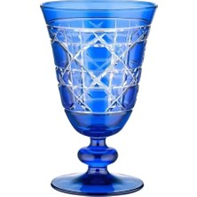 I Love Home Glass Luxury Cam Kadeh 250 ml -Tekli Mavi