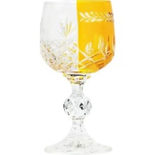I Love Home Glass Hybrid Cam Kristal Bardak 150 ml Sarı