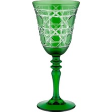 I Love Home Glass Luxury Cam Kadeh 270 ml Yeşil