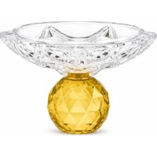 I Love Home Glass Kristal Top Mini Kase Tekli - 11 cm Sarı