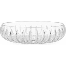 I Love Home Glass Kristal Nilüfer Kesme Kase 28 cm Ayaksız
