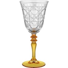 I Love Home Glass Luxury Hybrid Cam Kadeh 270ML Sarı