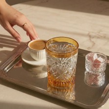 I Love Home Glass Kristal Cam Su Bardağı 300 cc - Tekli Amber