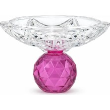 I Love Home Glass Kristal Top Mini Kase Tekli - 11 cm Pembe