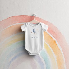 Igigi Collection Igıgı Collection Dream Big Ingilizce Baskılı %100 Pamuk Unisex Bebek Zıbın