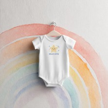 Igigi Collection Igıgı Collection Hello Cutie Ingilizce Baskılı %100 Pamuk Unisex Bebek Zıbın