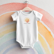 Igigi Collection Igıgı Collection You Are My Sunshine Sen Benim Güneşimsin Baskılı %100 Pamuk Bebek Zıbın