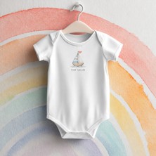 Igigi Collection Igıgı Collection Tiny Sailor Minik Denizci Baskılı %100 Pamuk Bebek Zıbın