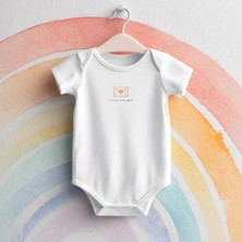 Igigi Collection Igıgı Collection Little Love Note Minik Sevgi Notu Baskılı %100 Pamuk Bebek Zıbın