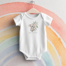 Igigi Collection Igıgı Collection Cute Little Koala Tatlı Küçük Koala Baskılı %100 Pamuk Bebek Zıbın
