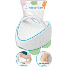 Viscofoam Kalp Diz Arası Ortopedik Yastık Bacak Arası Visco Yastık - 23x23x5cm