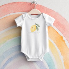 Igigi Collection Igıgı Collection Little Lemon Drop Minik Limon Şekeri Baskılı %100 Pamuk Bebek Zıbın