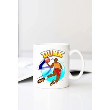 Meschain Meschaın Dunk 2 Baskılı 330 ml Porselen Kupa Bardak (123508-1)