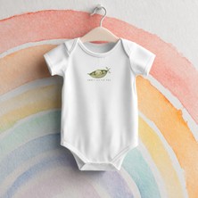 Igigi Collection Igıgı Collection Sweet Little Pea Tatlı Küçük Bezelye Baskılı %100 Pamuk Bebek Zıbın