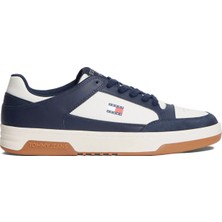 Tommy Hilfiger Lacivert Erkek Sneaker Tommy Jeans Pınperf Lth Basket