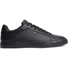 Tommy Hilfiger Siyah Erkek Sneaker Lıghtweıght Pınperf Lth Sneaker