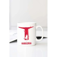 Meschain Meschaın Gala Star Wars Mandalorianti Baskılı 330 ml Porselen Kupa Bardak (123486-3)
