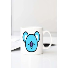 Meschain Meschaın Gala BT21 Kpop Bts Bangtan Baskılı 330 ml Porselen Kupa Bardak (123477-4)
