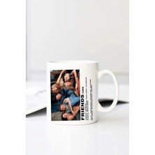 Meschain Meschaın Friends Baskılı 330 ml Porselen Kupa Bardak (123471-1)