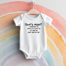 Igigi Collection Igıgı Collection That’s Right Baskılı %100 Pamuk Kısa Kollu Beyaz Unisex Bebek Zıbın