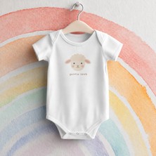 Igigi Collection Igıgı Gentle Lamb Baskılı Bebek Zıbın