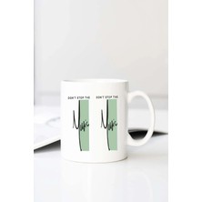 Meschain Meschaın Dont Stop Music Baskılı 330 ml Porselen Kupa Bardak (123555-1)