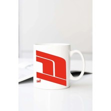 Meschain Meschaın F1 Logo 2 Baskılı 330 ml Porselen Kupa Bardak (123493-3)