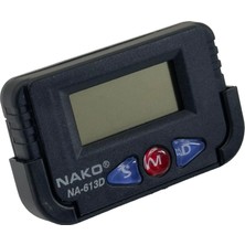 YFS Nako Quartz Dijital Saat - NA-613D, Kronometreli Araç ve Masa Üstü Için