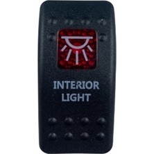 Maroces MR-134M-S5 Marin Switch On-Off 12-24V 3 Bacaklı Kırmızı  Iç Aydınlatma