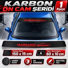 Mlh Store Mazda 323 F 1989-1994 Modellere Uyumlu Karbon Ön Cam Şeridi