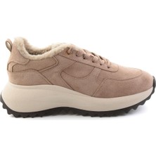 Bambi Vizon Süet  Kadın Sneaker K01791074472
