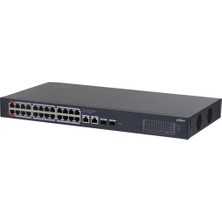 Dahua CS4228-24GT-375, 24PORT, Gigabit, Poe 375W, 2 Port Uplink, 2 Port Sfp Gigabit Combo, Cloud Yönetilebilir, Switch