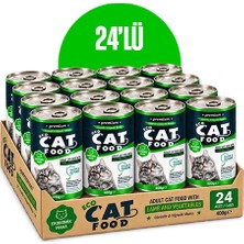 Kuzu Parça Etli ve Sebzeli Yetişkin Kedi Konservesi 400 G