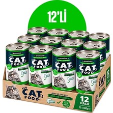 Kuzu Parça Etli ve Sebzeli Yetişkin Kedi Konservesi 400 G
