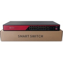 Ezcool EZ-16PSX-SFP 16 Port 16FE+2GE+2SFP 240W Gigabit Poe Switch