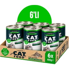 Kuzu Parça Etli ve Sebzeli Yetişkin Kedi Konservesi 400 G